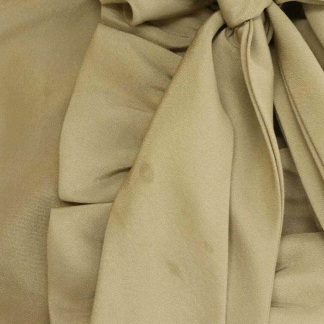 ナラカミーチェ ファインラスターサテンフリルリボン付ブラウス シャツ 長袖 4 レディースのトップス(シャツ/ブラウス(長袖/七分))の商品写真