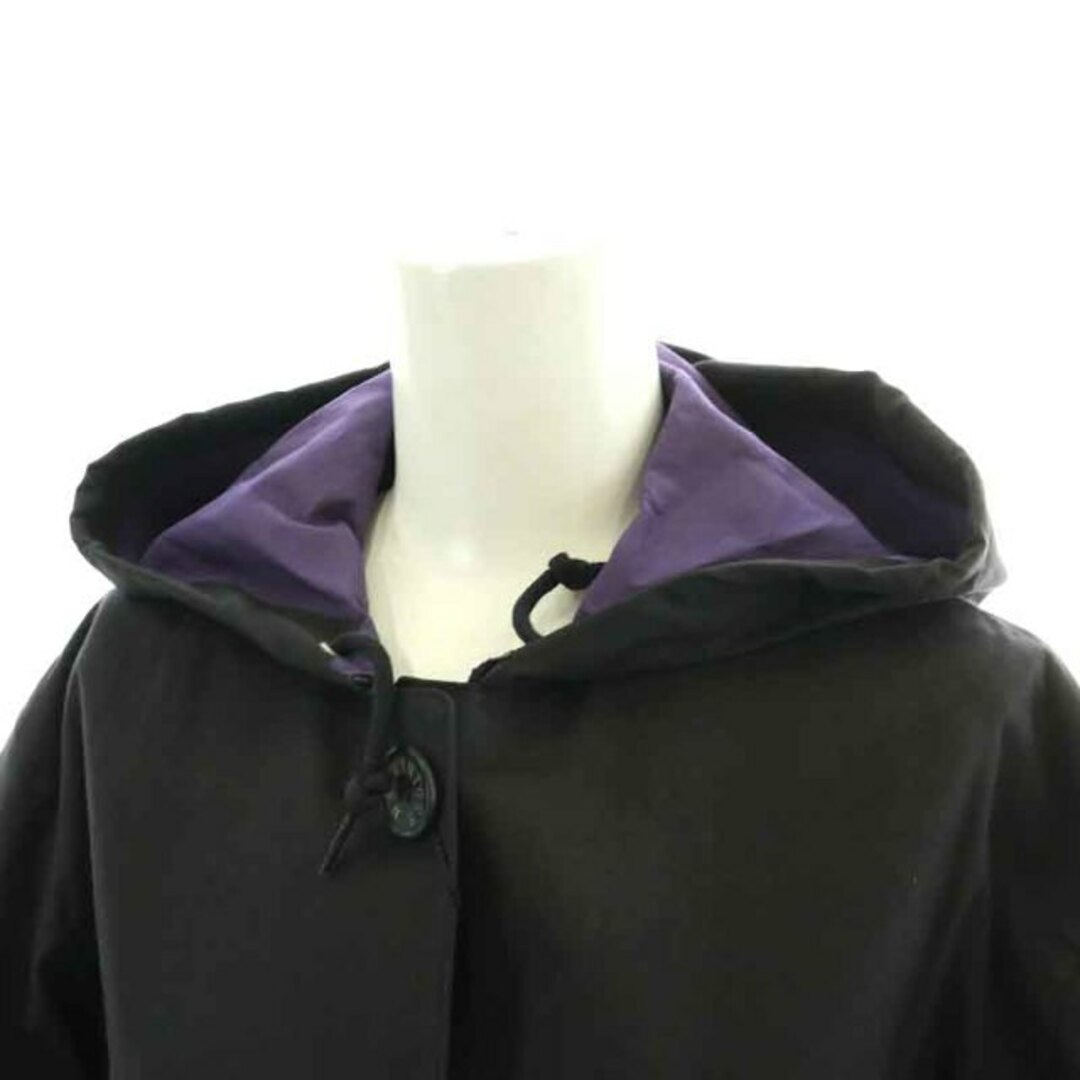 MACKINTOSH(マッキントッシュ)のマッキントッシュ ジャケット ブルゾン シングル ゴム引き 34 XS 黒 紫 レディースのジャケット/アウター(ブルゾン)の商品写真