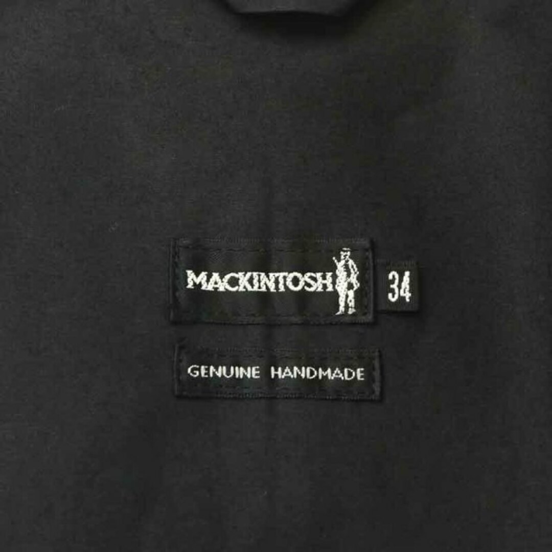 MACKINTOSH(マッキントッシュ)のマッキントッシュ ジャケット ブルゾン シングル ゴム引き 34 XS 黒 紫 レディースのジャケット/アウター(ブルゾン)の商品写真