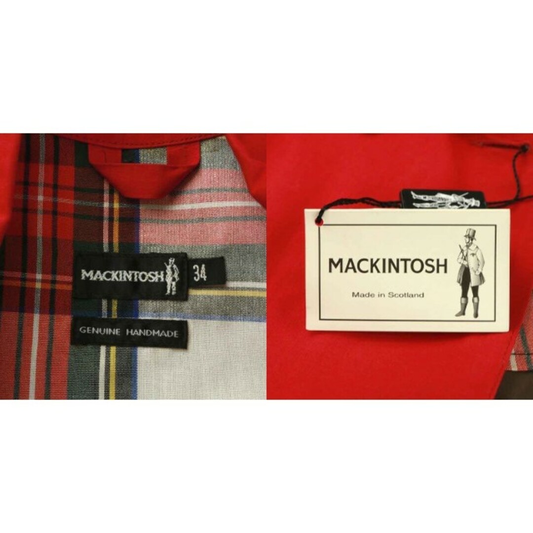 MACKINTOSH(マッキントッシュ)のマッキントッシュ ステンカラーコート スプリングコート ロング 34 XS 赤 レディースのジャケット/アウター(その他)の商品写真