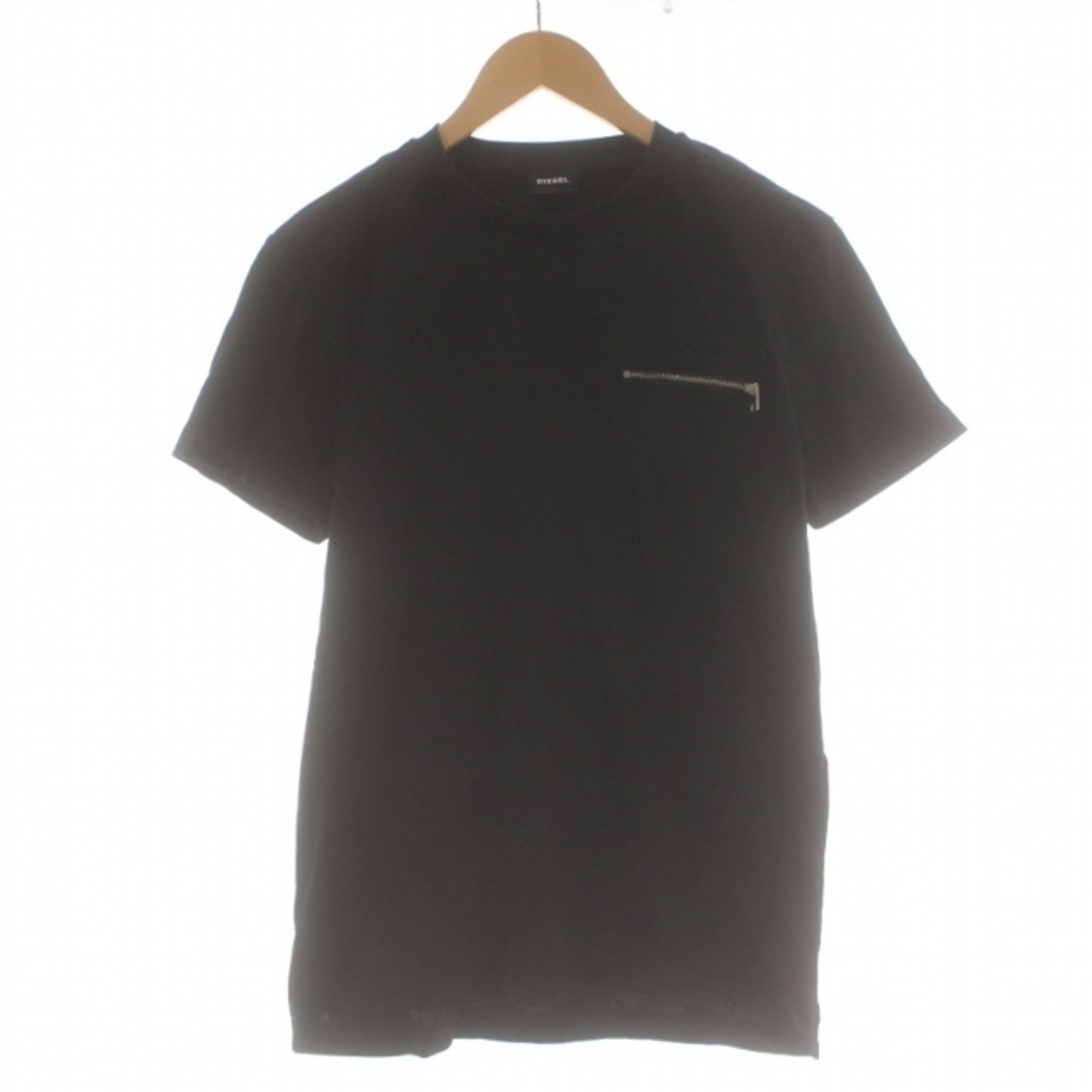 DIESEL(ディーゼル)のDIESEL Tシャツ カットソー ロゴ クルーネック 半袖 M 黒 メンズのトップス(Tシャツ/カットソー(半袖/袖なし))の商品写真
