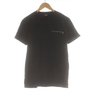 ディーゼル(DIESEL)のDIESEL Tシャツ カットソー ロゴ クルーネック 半袖 M 黒(Tシャツ/カットソー(半袖/袖なし))