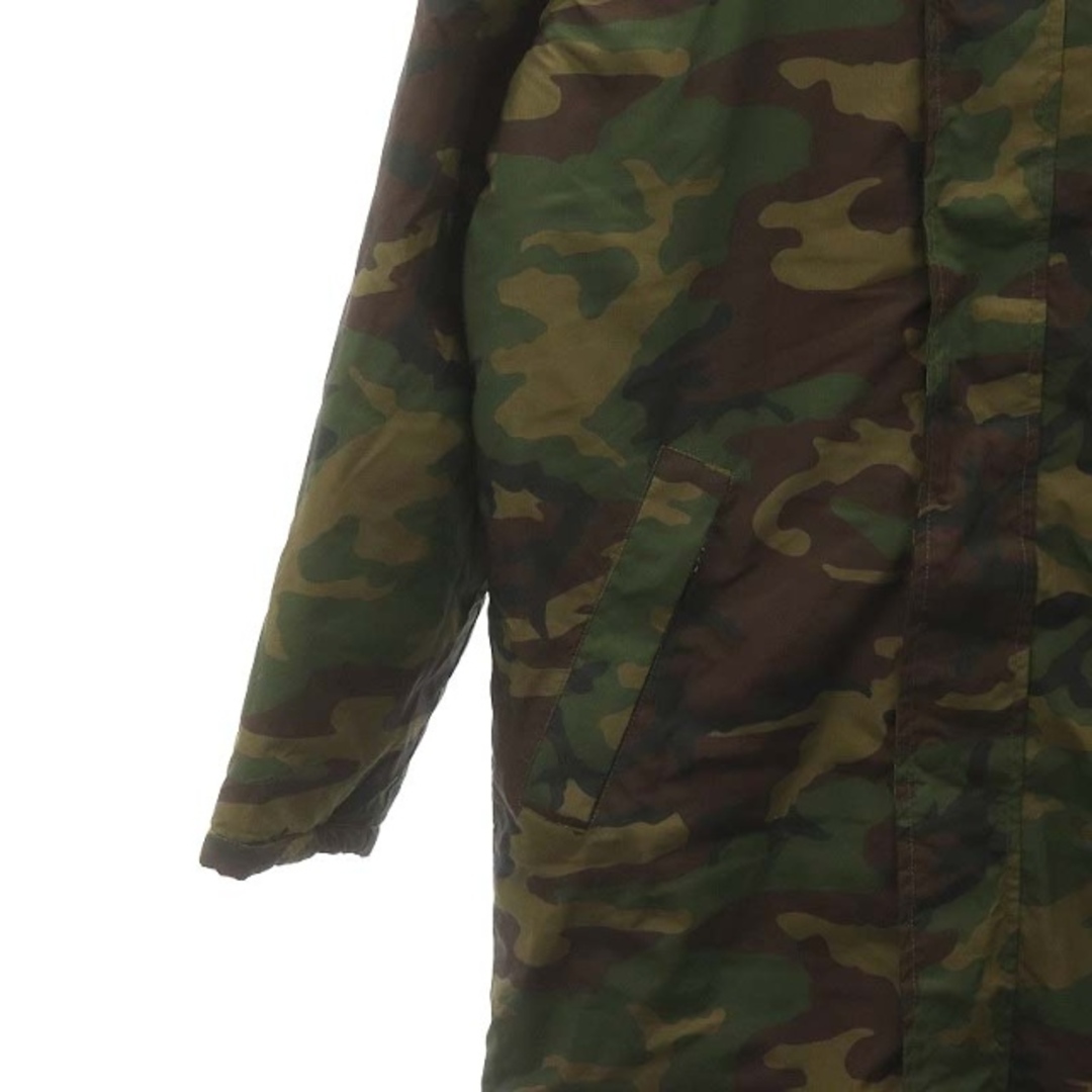 VANS(ヴァンズ)のバンズ 中綿コート ロング フード アウター カモフラ 迷彩柄 S カーキ 緑 メンズのジャケット/アウター(その他)の商品写真