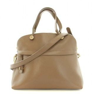 フルラ(Furla)のフルラ パイパー ハンドバッグ ショルダーバッグ 2way レザー 茶 ゴールド(ハンドバッグ)