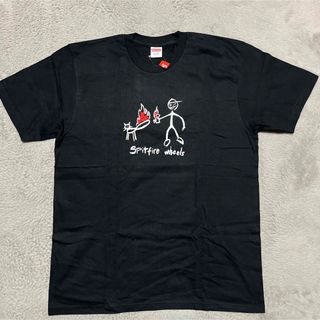 シュプリーム(Supreme)の18ss Supreme Spit Fire Cat tee tシャツ　黒　L(Tシャツ/カットソー(半袖/袖なし))