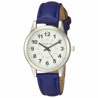 人気商品アリアス 腕時計 アナログ アマルフィディア 防水 革ベルト 白 文(腕時計)