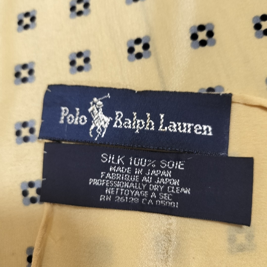 POLO RALPH LAUREN(ポロラルフローレン)のポロ ラルフローレン シルク100% 日本製 スカーフ   B レディースのファッション小物(バンダナ/スカーフ)の商品写真