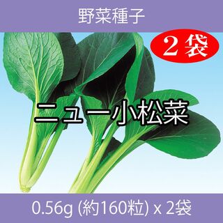 野菜種子 EBR ニュー小松菜 0.56g(約160粒) x 2袋(野菜)