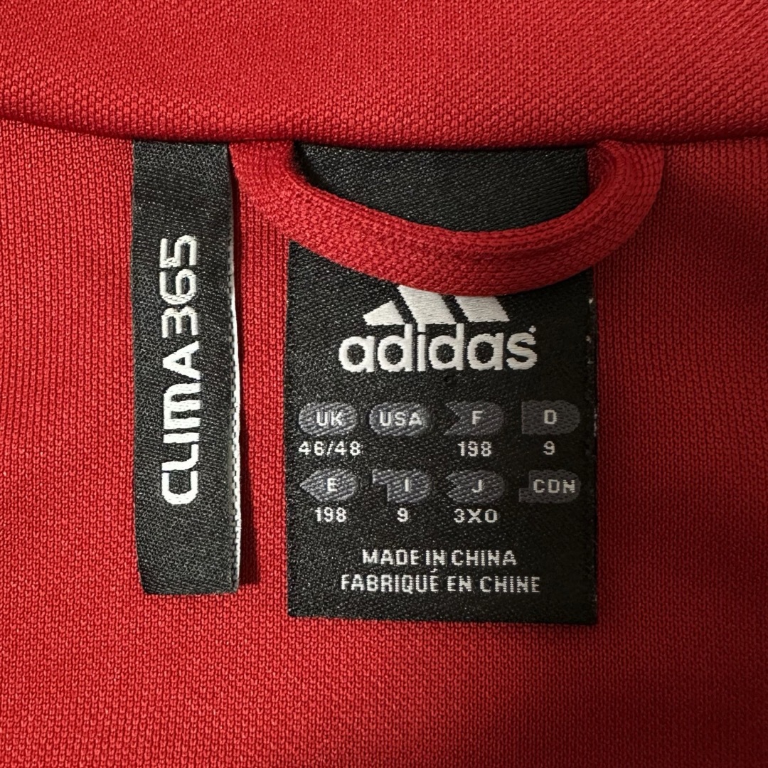 adidas(アディダス)の美品★00s★adidas/アディダス★ジャージ★ハーフジップ★赤★2〜3XL メンズのトップス(ジャージ)の商品写真