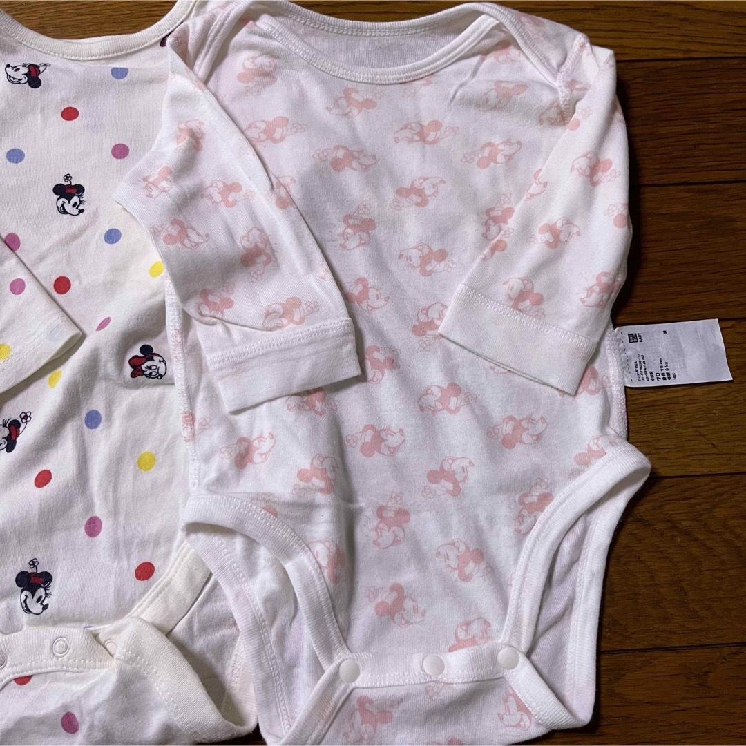 babyGAP(ベビーギャップ)のbaiya70肌着下着ロンパース長袖ミニーディズニーユニクロまとめ売りギャップ キッズ/ベビー/マタニティのベビー服(~85cm)(ロンパース)の商品写真