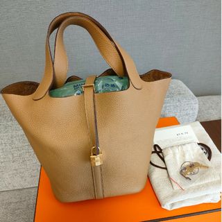 エルメス(Hermes)のHERMES ピコタン　ロック　MM　ビスキュイ(ハンドバッグ)