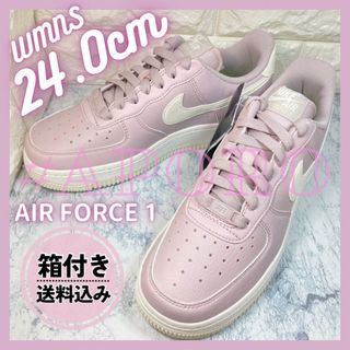 ナイキ(NIKE)のNIKE ナイキ AIR FORCE 1 エアフォース1 パステル ピンク 24(スニーカー)