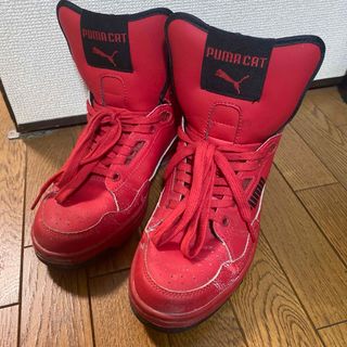 プーマ(PUMA)のPUMA プーマ スニーカー シューズ 赤 ヒョウ柄 27センチ(スニーカー)