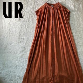 アーバンリサーチ(URBAN RESEARCH)の美品 アーバンリサーチドアーズ コットンボイルギャザーマキシワンピース(ロングワンピース/マキシワンピース)