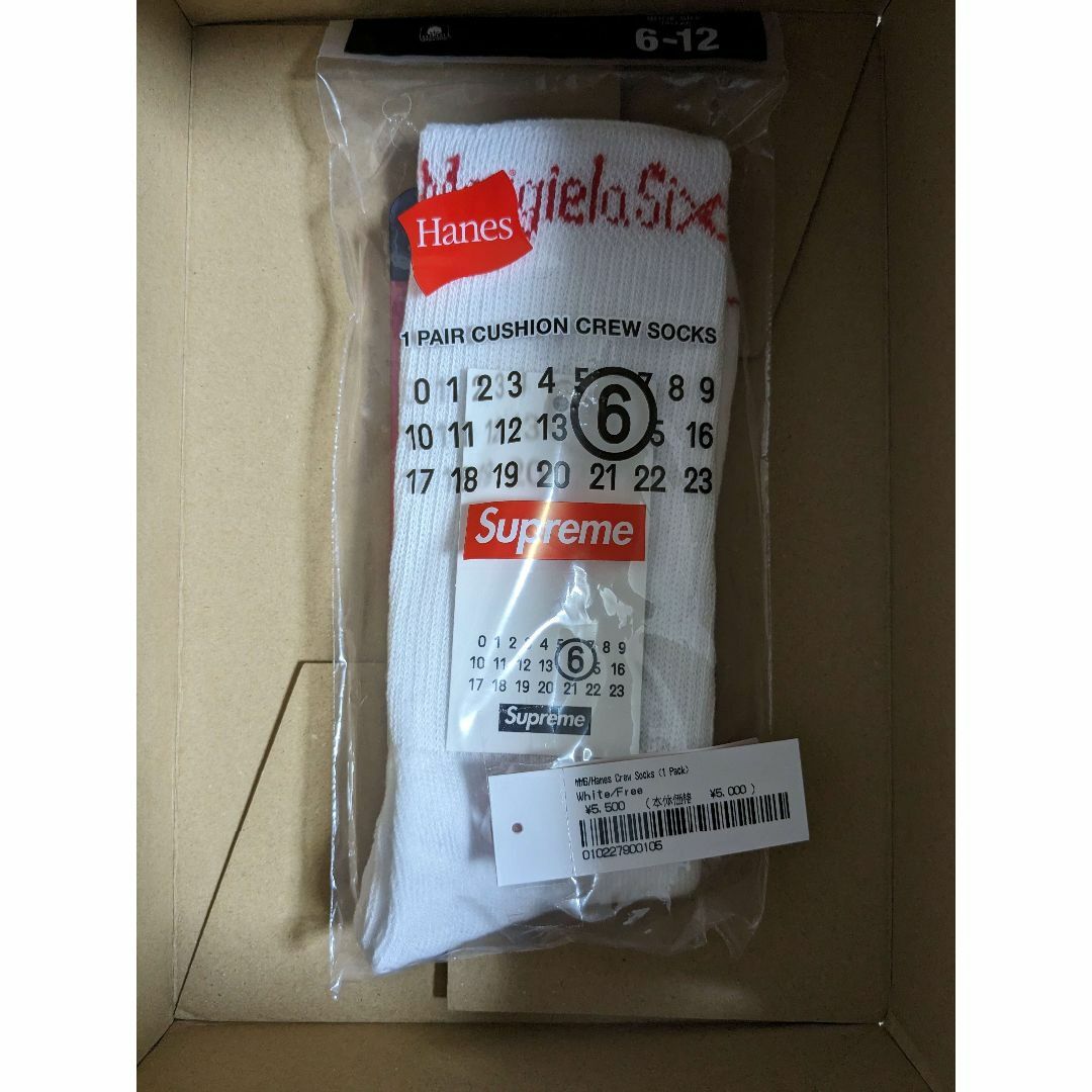 CREW SOCKS SUPREME MM6 HANES メンズのファッション小物(その他)の商品写真