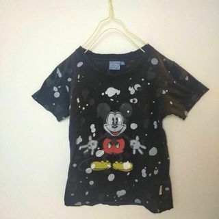 ディズニー(Disney)のミッキー　ドット　半袖　Tシャツ　Disney　ディズニーランド　M　レディース(Tシャツ(半袖/袖なし))