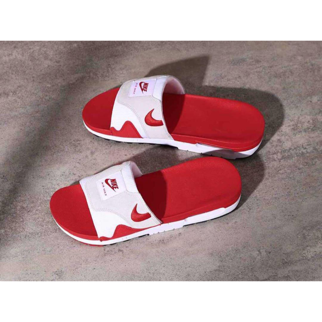 NIKE(ナイキ)のNIKE AIR MAX 1 SLIDE UNIVERSITY RED 25.0 メンズの靴/シューズ(サンダル)の商品写真