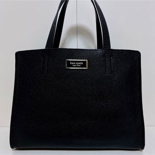 ケイトスペードニューヨーク(kate spade new york)の☆美品☆送料無料☆Katespadeケイトスペードレザーハンドバッグ☆ブラック☆(ハンドバッグ)