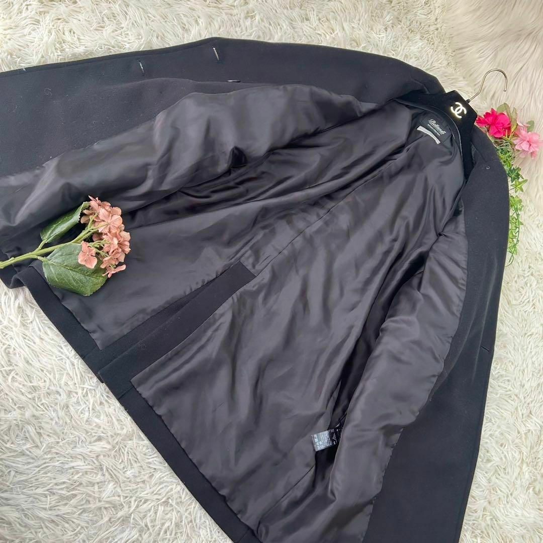 ジャーナルスタンダード レディース Mサイズ ピーコート 黒 ブラック 膝丈 レディースのジャケット/アウター(ピーコート)の商品写真