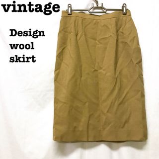 Lochie - 美品【 vintage 】 レトロスカート ウールスカート タイトスカート