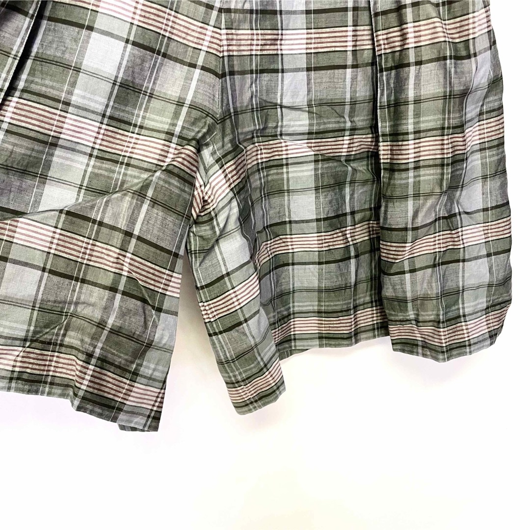 Lochie(ロキエ)の美品【 vintage 】 チェック柄スカートパンツ　デザインパンツ レディースのスカート(ひざ丈スカート)の商品写真
