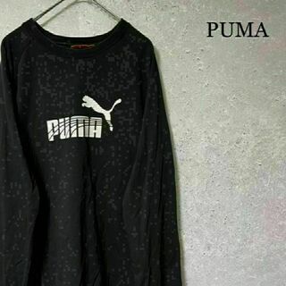 PUMA - PUMA プーマ 長袖 ロンＴ ビッグロゴ 刺繍ロゴ L