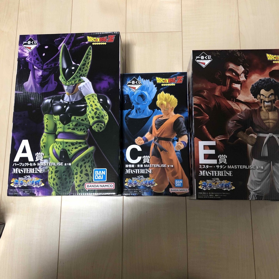 ドラゴンボール一番くじ未来への決闘フィギュア3点セット！A賞セル、C賞悟飯、E賞 エンタメ/ホビーのフィギュア(アニメ/ゲーム)の商品写真