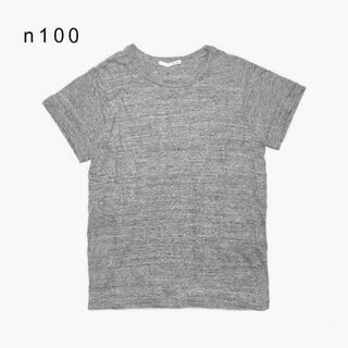 マーガレットハウエル(MARGARET HOWELL)の美品 n100✨エヌワンハンドレッド Tシャツ 半袖 カットソー メランジグレー(Tシャツ(半袖/袖なし))