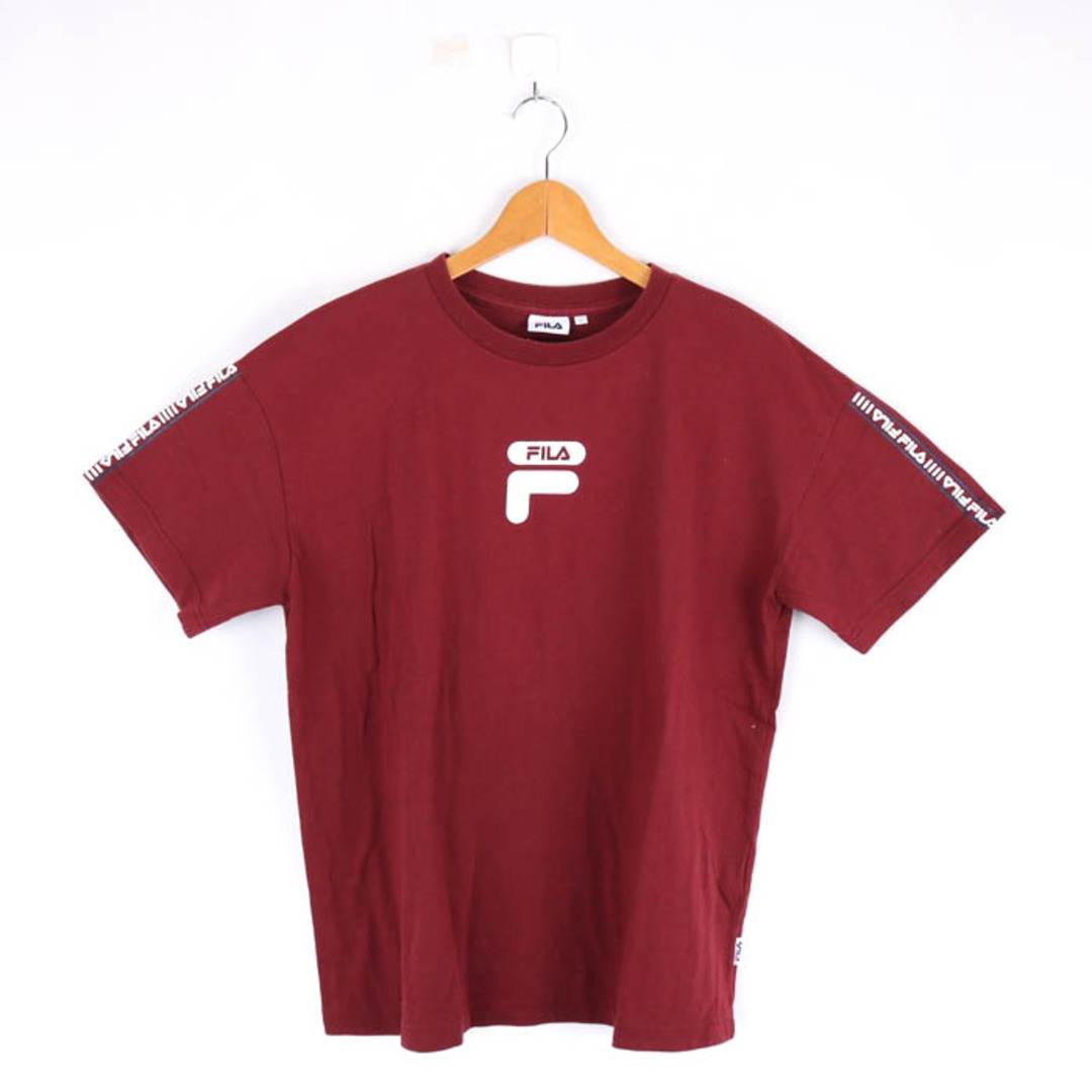 FILA(フィラ)のフィラ 半袖Tシャツ ロゴT スポーツウエア メンズ Lサイズ エンジ FILA メンズのトップス(Tシャツ/カットソー(半袖/袖なし))の商品写真