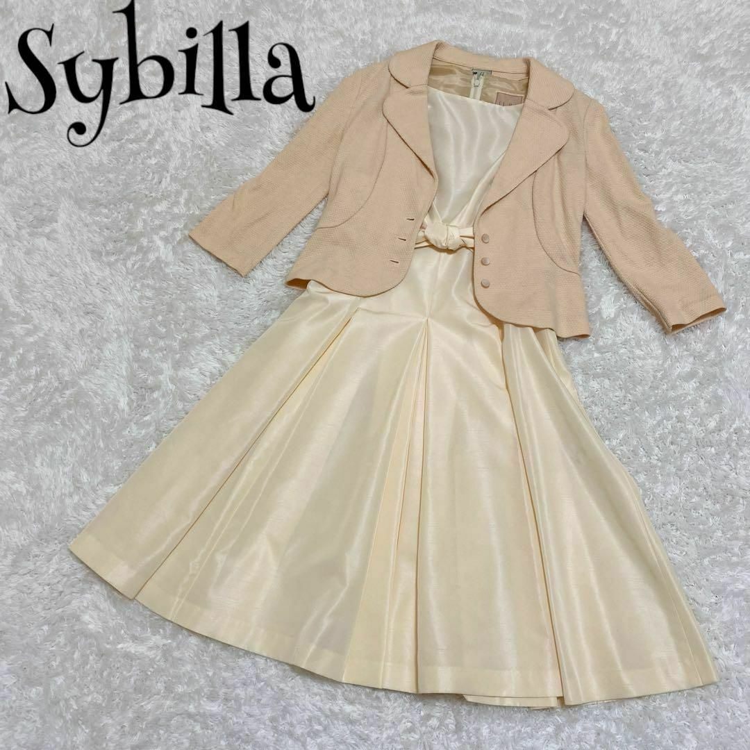 Sybilla(シビラ)のSybilla シビラ☆スーツセットアップ 入園式 入学式 Mサイズ 3点セット レディースのフォーマル/ドレス(スーツ)の商品写真