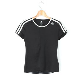 アディダス(adidas)のアディダス 半袖Tシャツ 袖ライン クライマライト スポーツウエア レディース Mサイズ ブラック adidas(Tシャツ(半袖/袖なし))