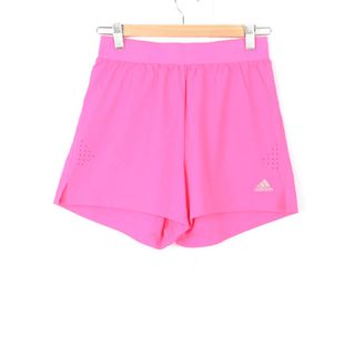 アディダス(adidas)のアディダス ショートパンツ ジップポケット ランニング スポーツウエア レディース Sサイズ ピンク adidas(ショートパンツ)