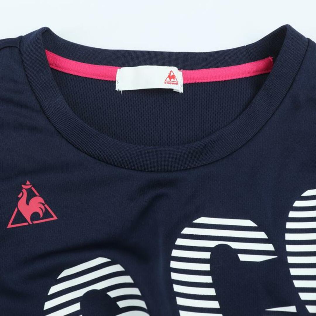 le coq sportif(ルコックスポルティフ)のルコックスポルティフ 半袖Tシャツ ロゴT スポーツウエア レディース Mサイズ ネイビー le coq sportif レディースのトップス(Tシャツ(半袖/袖なし))の商品写真