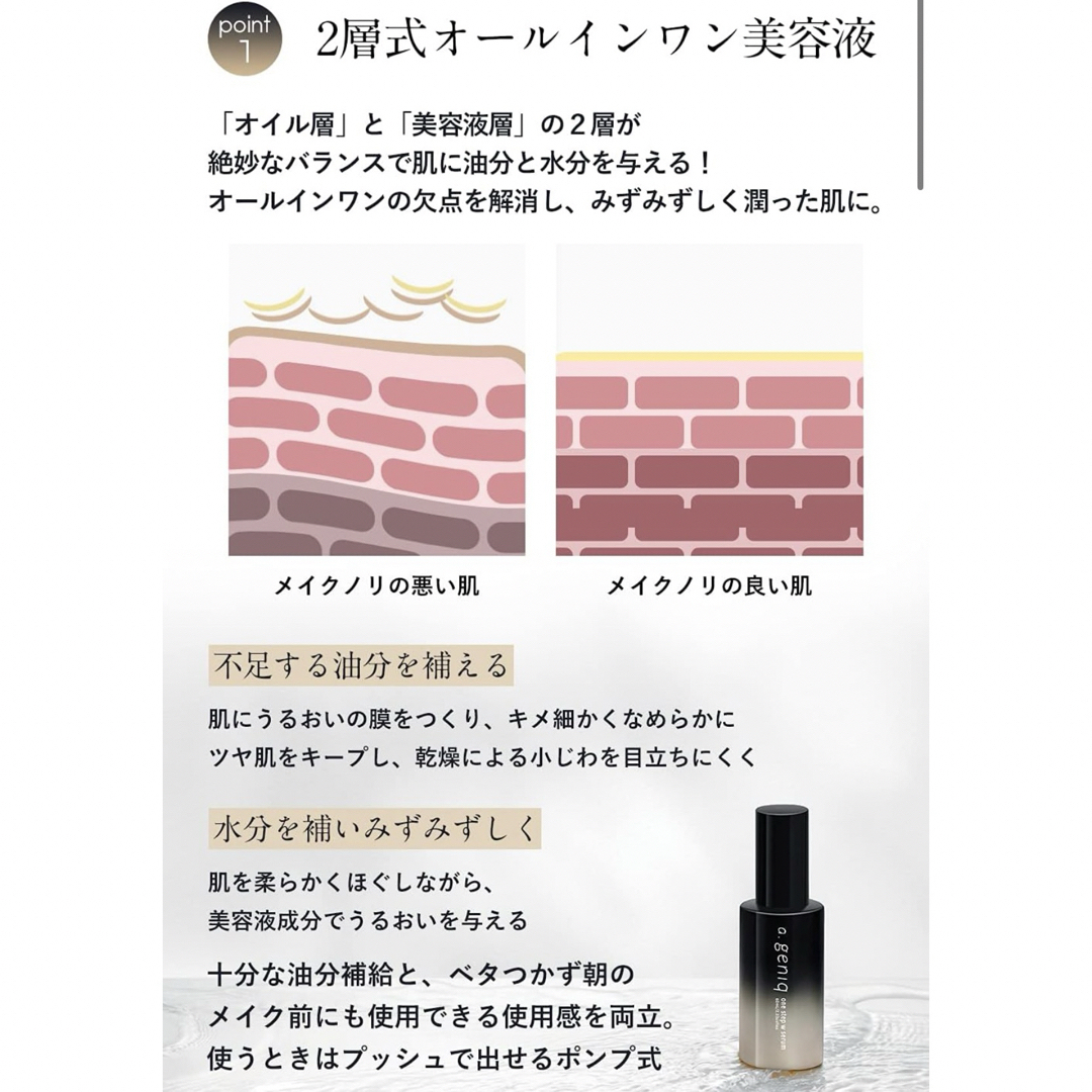 a.geniq ワンステップWセラム 美容液 60ml 4本セット コスメ/美容のスキンケア/基礎化粧品(美容液)の商品写真