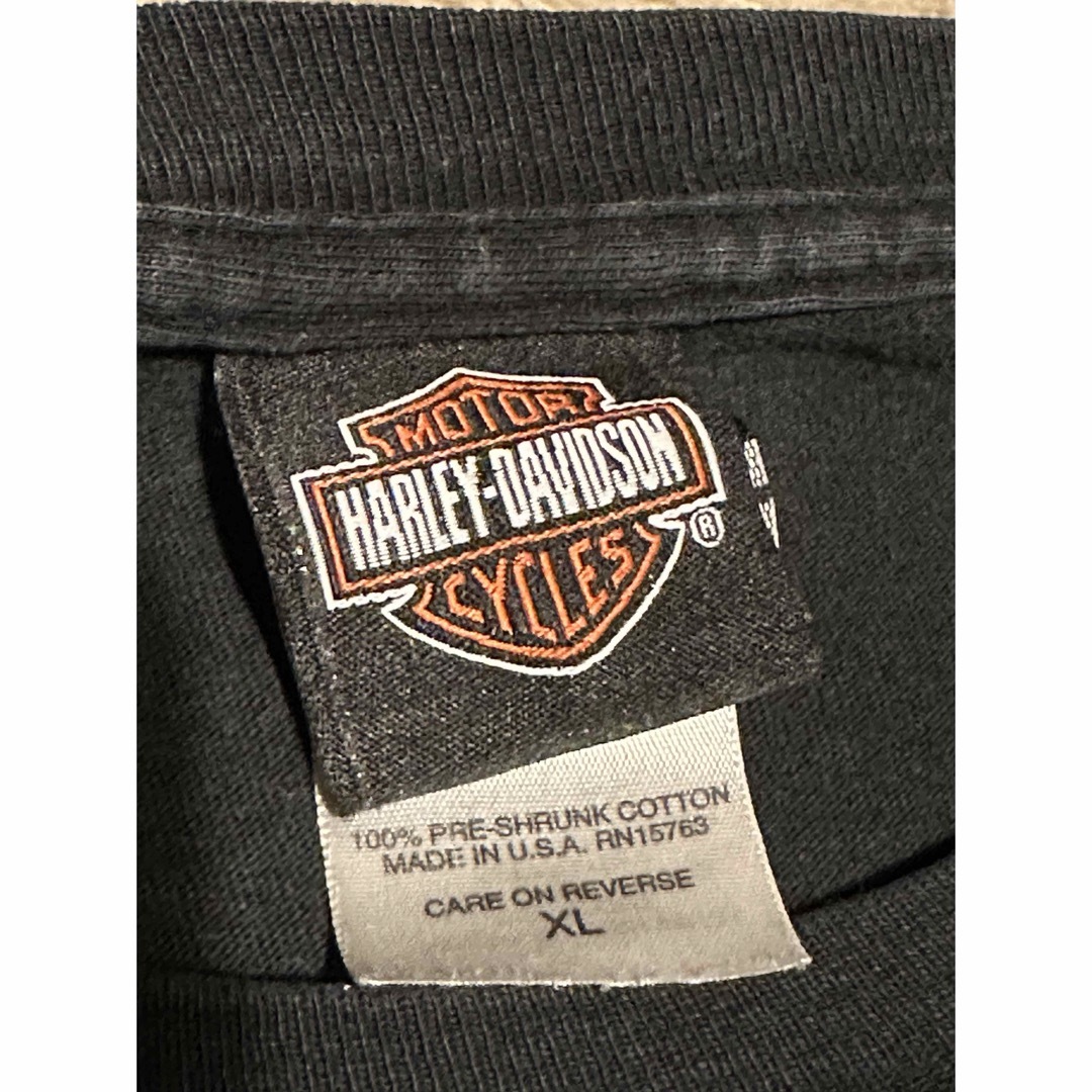 Harley Davidson(ハーレーダビッドソン)の2002年USA製　VTG ハーレーダビッドソン　ロンT メンズのトップス(Tシャツ/カットソー(七分/長袖))の商品写真