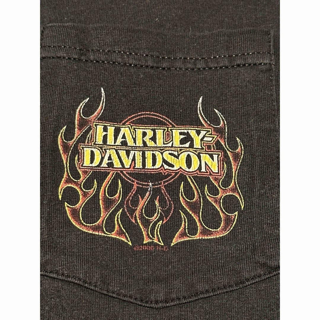 Harley Davidson(ハーレーダビッドソン)の2002年USA製　VTG ハーレーダビッドソン　ロンT メンズのトップス(Tシャツ/カットソー(七分/長袖))の商品写真