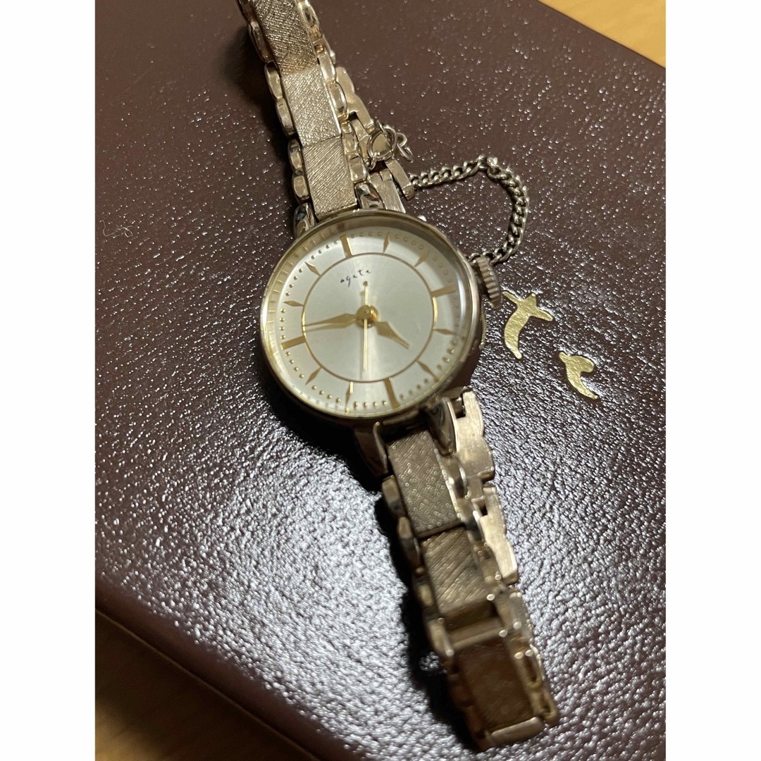 agete(アガット)の稼動品　アガット ラウンドフェイスウォッチ　時計　YG agete レディースのファッション小物(腕時計)の商品写真