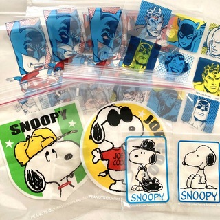 SNOOPY - スヌーピー バッドマン ジッパーバッグ セットまとめ売り 小物入れケース小分け袋