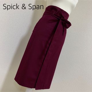 スピックアンドスパン(Spick & Span)の【中古美品】Spick and Spanフロントボタンタイトスカート　サイズ36(ひざ丈スカート)