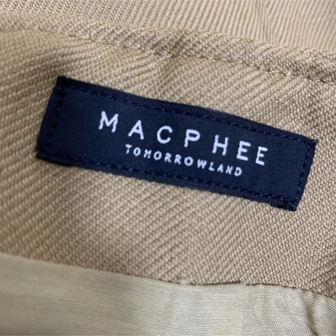 MACPHEE(マカフィー)の【中古美品】MACPHEEウールハイウエストタイトスカート　ベージュ　サイズ32 レディースのスカート(ロングスカート)の商品写真