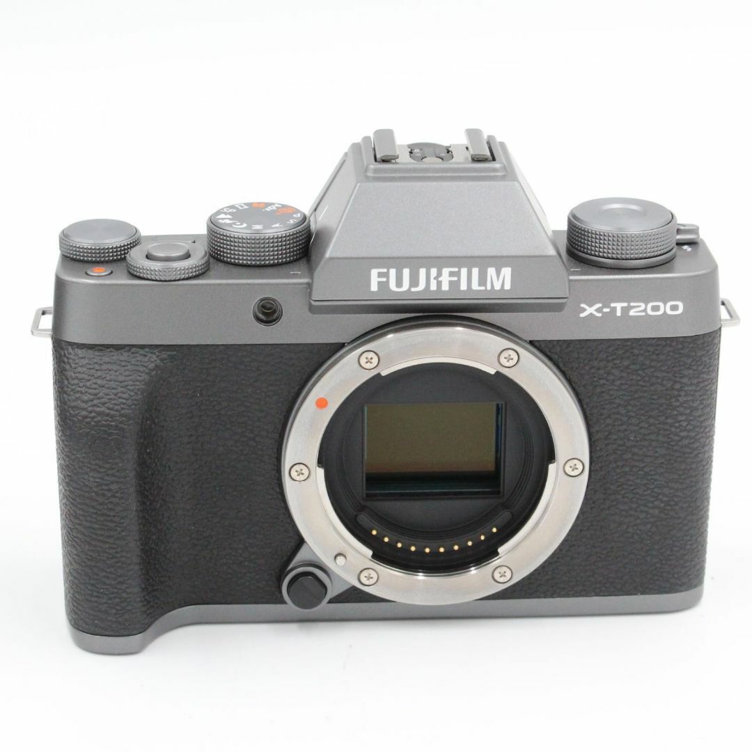 富士フイルム(フジフイルム)の★新品級★ FUJIFILM X-T200 レンズキット ダークシルバー スマホ/家電/カメラのカメラ(ミラーレス一眼)の商品写真