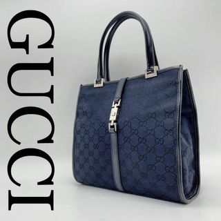 グッチ(Gucci)のGUCCI トートバッグ キャンバス ジャッキー 002.1065 GG 黒(トートバッグ)