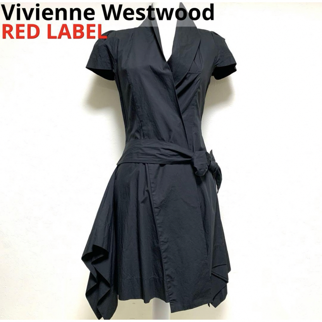 美品】Vivienne Westwood RED LABEL変形 ワンピース 美品】Vivienne Westwood RED LABEL変形 ワンピース