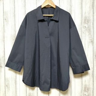 ジーユー(GU)のGU ジーユー (XL)　オーバーサイズスキッパーシャツ　7分袖　大きいサイズ(シャツ/ブラウス(長袖/七分))