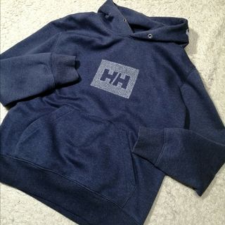 HELLY HANSEN - ◆ヘリーハンセン◆ビッグパーカー L 人気ボックスロゴ フードロゴ レア