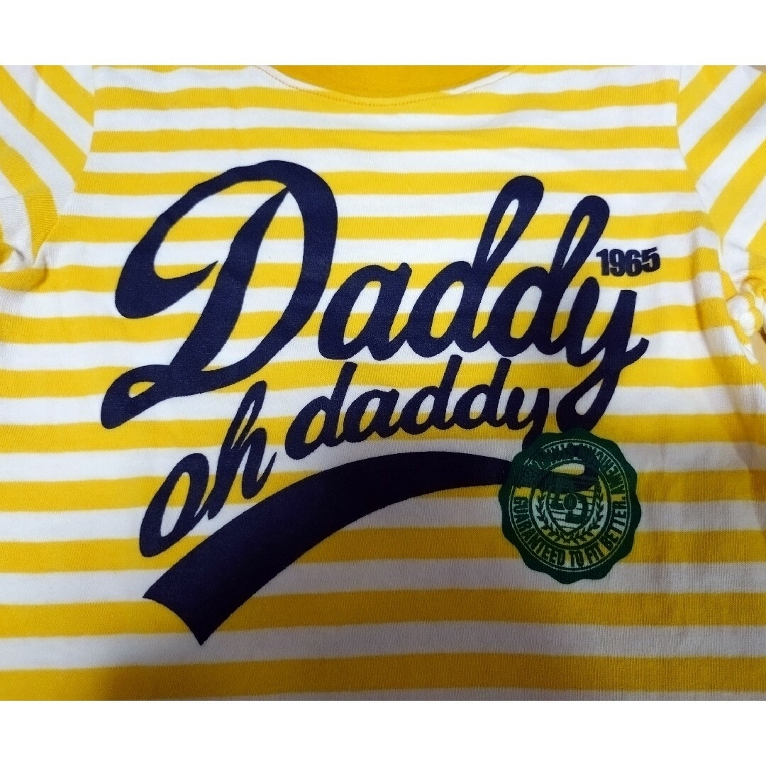 daddy oh daddy(ダディオーダディー)の【古着】 100 ダディオダディ バースデイ ロンT 2枚セット キッズ/ベビー/マタニティのキッズ服男の子用(90cm~)(Tシャツ/カットソー)の商品写真