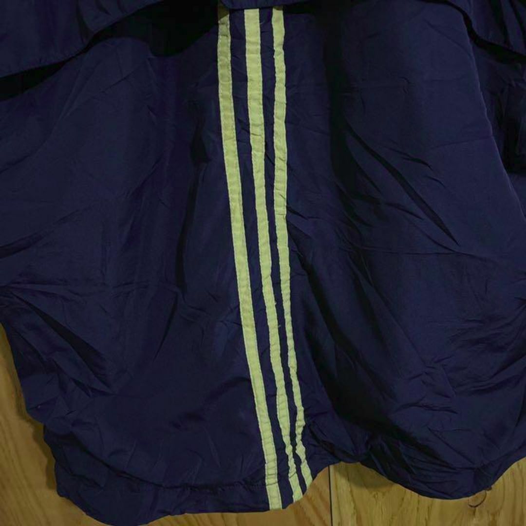 adidas(アディダス)のアディダス ロゴ USA古着 90s ナイロンジャケット ジップ ネイビー 紺 メンズのジャケット/アウター(ナイロンジャケット)の商品写真