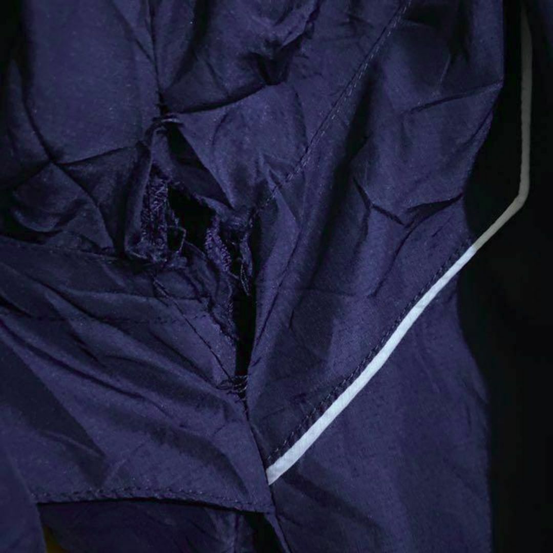 adidas(アディダス)のアディダス ロゴ USA古着 90s ナイロンジャケット ジップ ネイビー 紺 メンズのジャケット/アウター(ナイロンジャケット)の商品写真