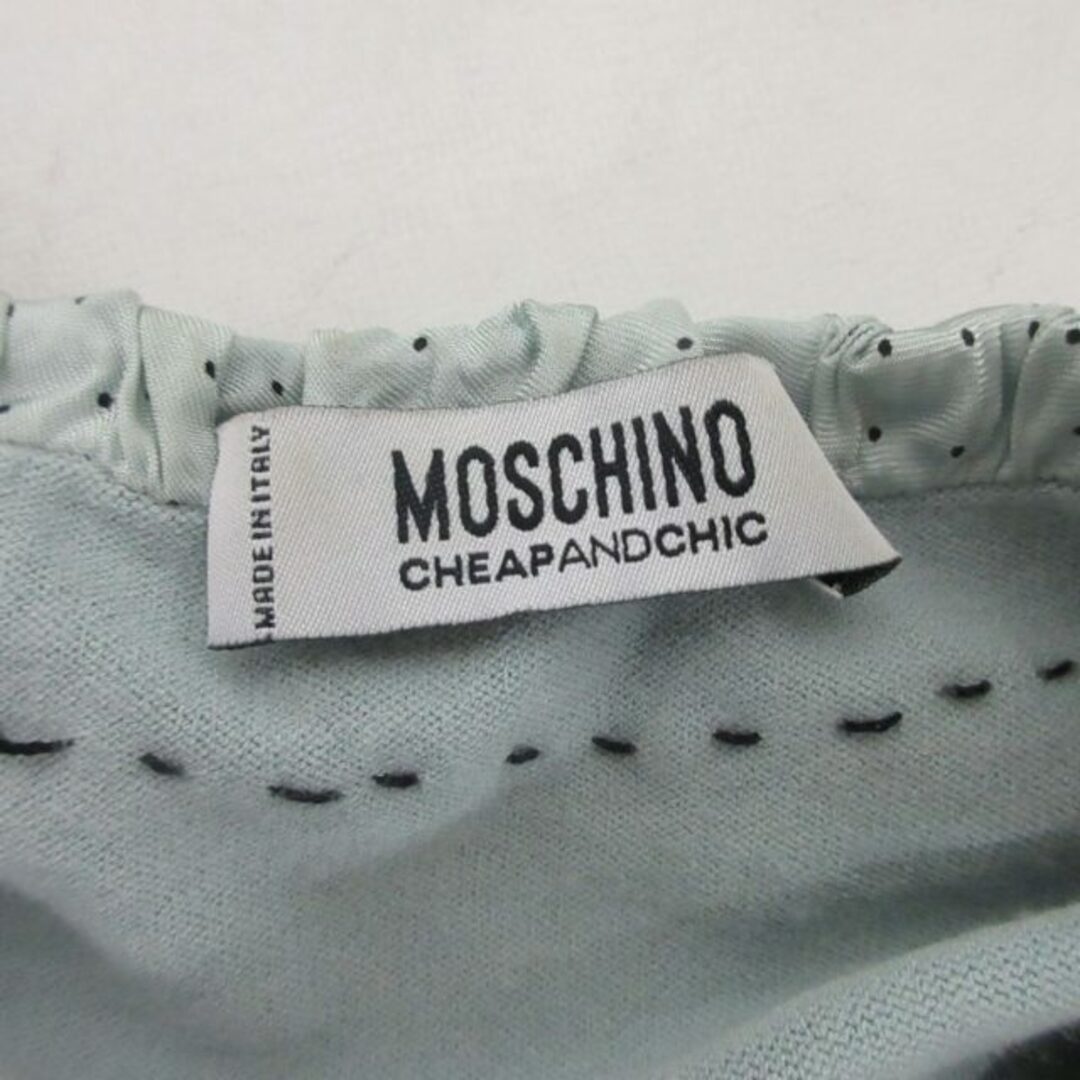 モスキーノチープアンドシック ニットカットソー セーター 水色 約L ■GY31 レディースのトップス(ニット/セーター)の商品写真