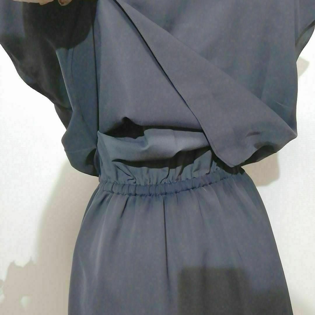 STUDIOUS 極上美品　ドレス　パーティー　ワンピース　Oサイズ　紺色系 レディースのフォーマル/ドレス(ミディアムドレス)の商品写真